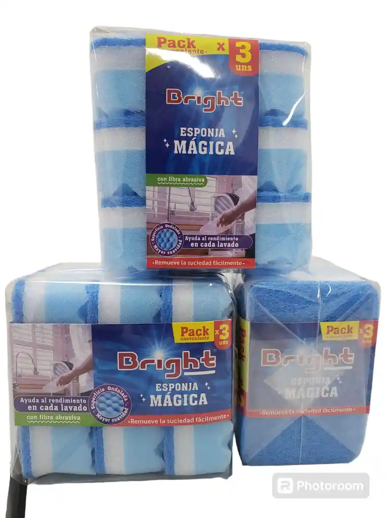 Esponja Magica Azul X 3 Unidades