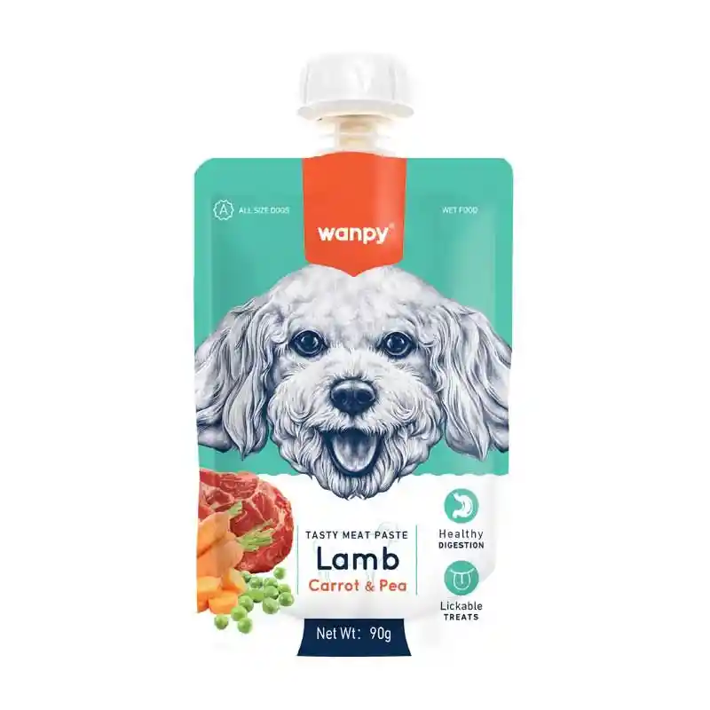 Wanpy Meat Paste Dog Lamb Carrot Pea 90 G