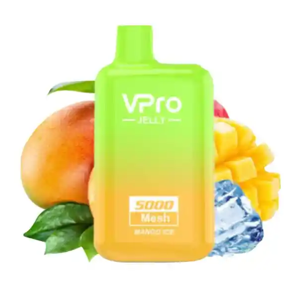 Vaper Vpro Jelly Mango Ice5000 Puffs Con Nicotina 5%