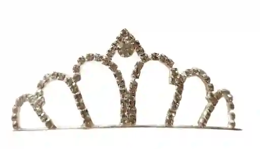 Diademas U Tiara De Diamantes De Imitación Brillantes 3.5xm Altura