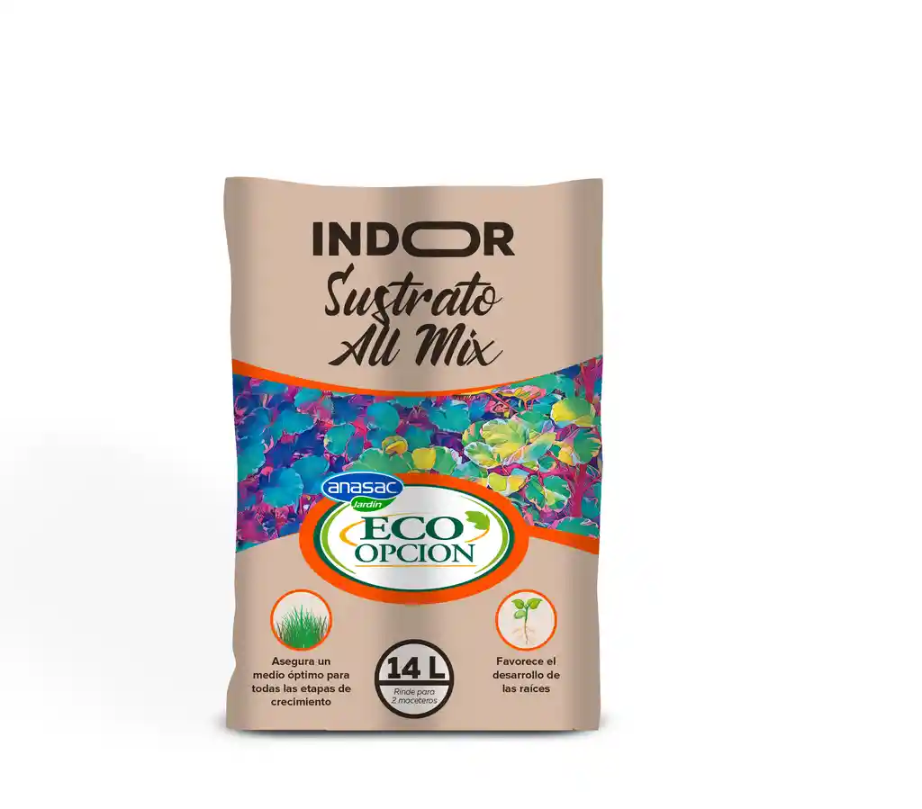 Sustrato All Mix 14lt Indoor Anasac