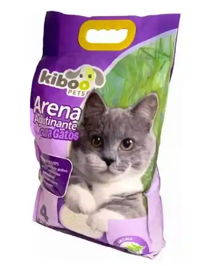 Arena Para Gatos Lavanda 4kg Kiboo