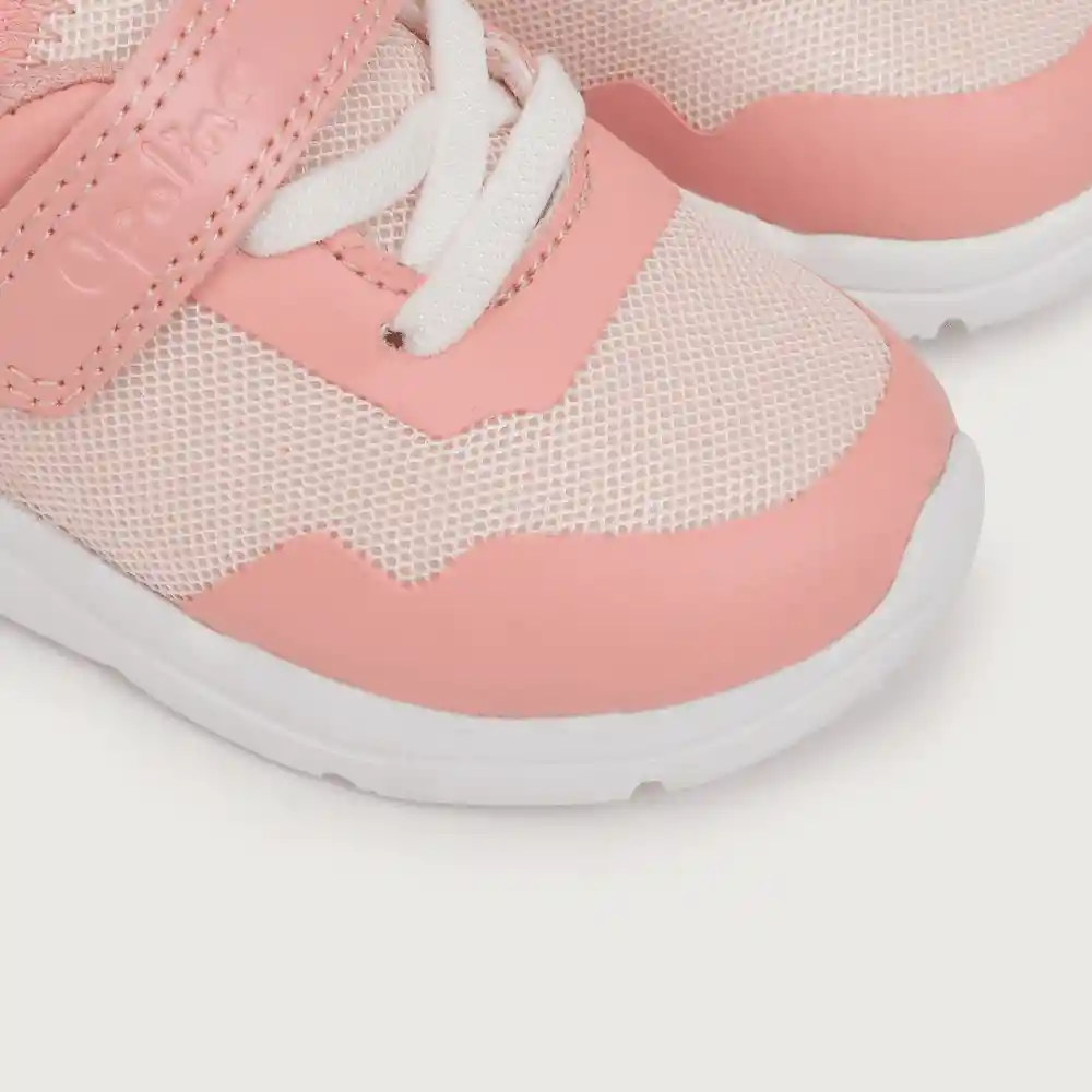 Zapatillas Deportiva Liviana Niña Rosado/blanco Talla 26