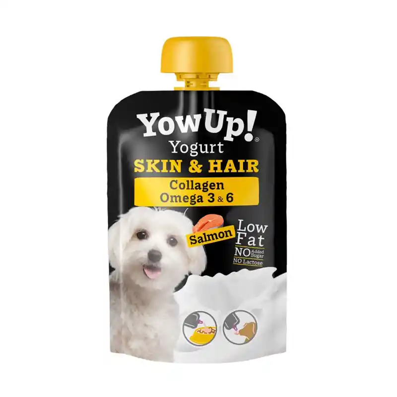 Yow Up Yogurt Canino Pelaje Y Piel Sabor Salmon 115gr