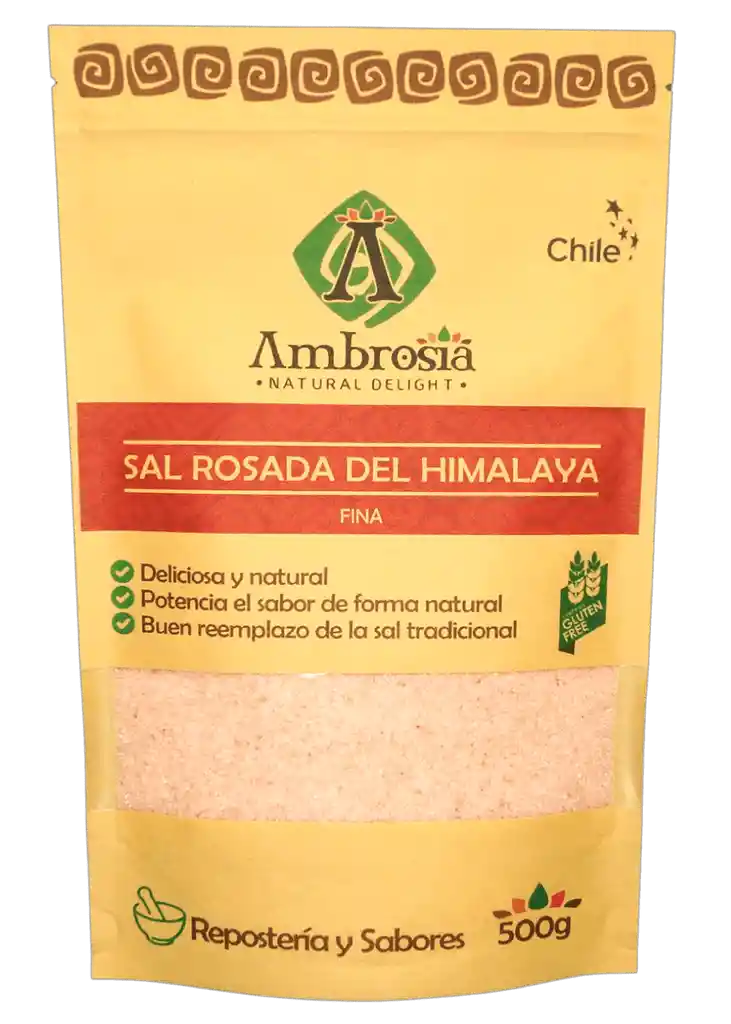 Sal Rosada Del Himalaya Fina Libre De Gluten