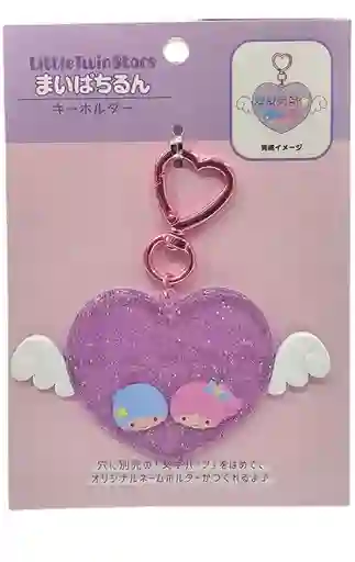 Sanrio Winged Heart Llavero Little Twin Stars (mai Pachi Run Series)