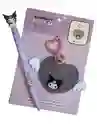 Kit De Regalo Bolígrafo Y Llavero Kuromi Sanrio Original