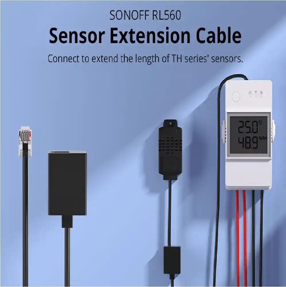Cable De Extensión Rl560 Para Sensores Sonoff Rj11