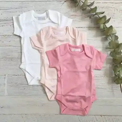 Pack X3 M/c Bodys Niña Talla 6/9 Meses