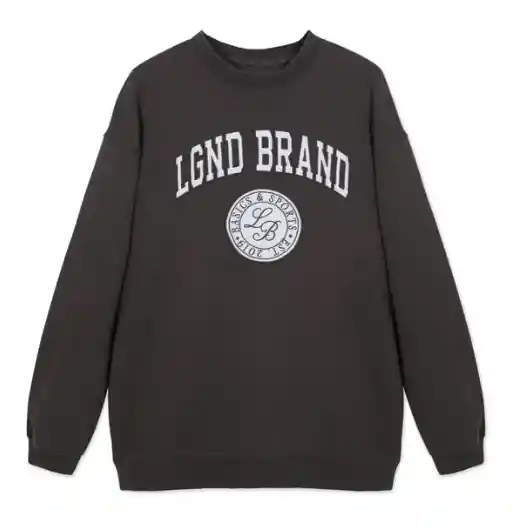 Lgnd Charcoal Crewneck Diana Patch Tu