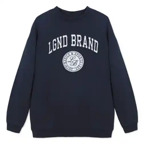 Lgnd Navy Crewneck Diana Patch Tu