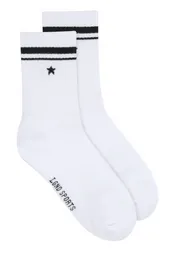 Lgnd Star Socks_crew Short White