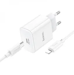 Cargador De Pared Borofone Ba81a 20w Usb-c To Lightning