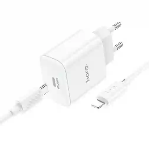 Cargador De Pared Borofone Ba81a 20w Usb-c To Lightning