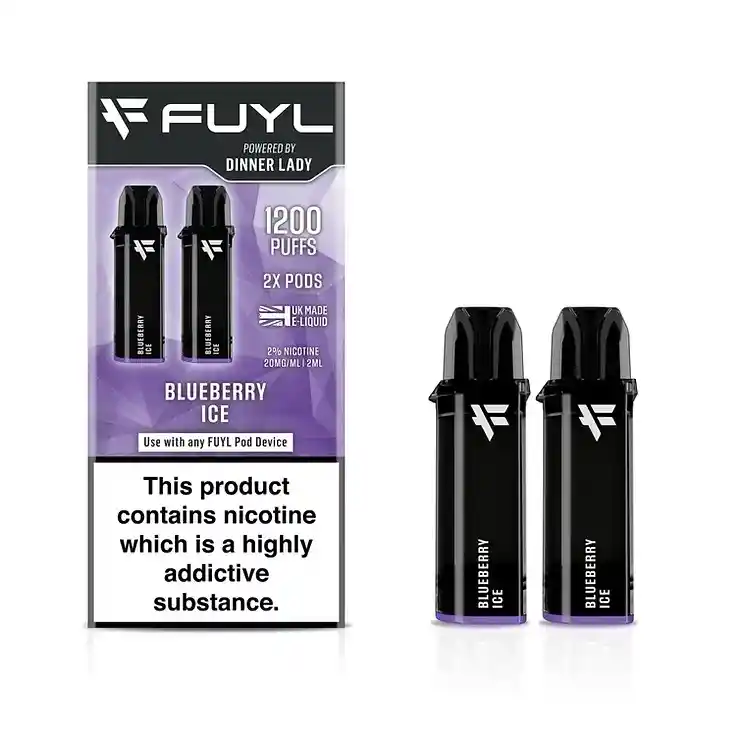 Fuyl Pod - Blueberry Ice 1200 Puffs (2x600puff) - Fuyl By Dinner Lady