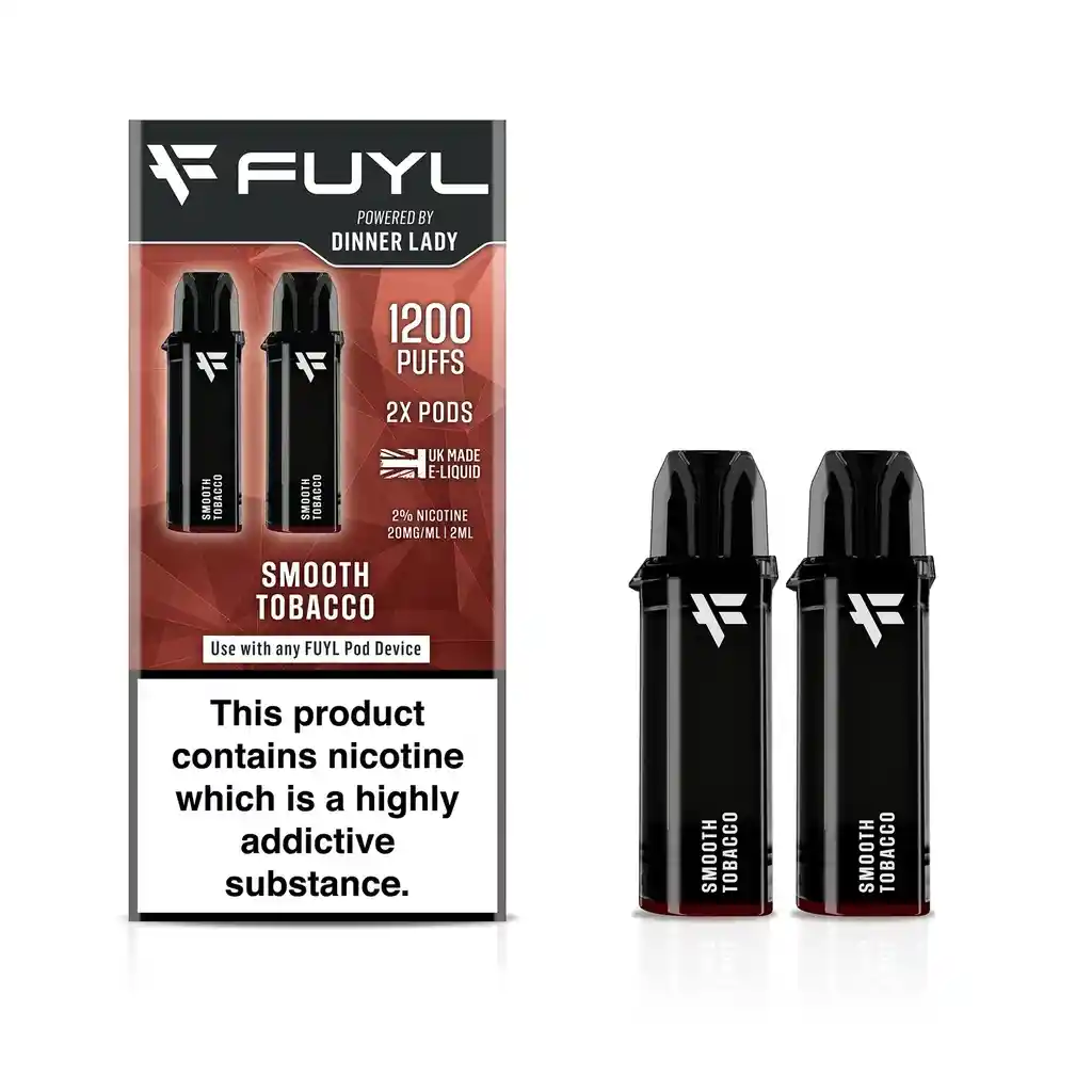 Fuyl Pod - Smooth Tobacco 1200 Puffs (2x600puff) - Fuyl By Dinner Lady