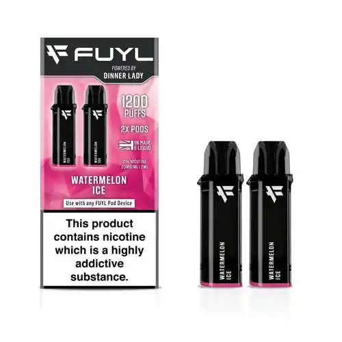 Fuyl Pod - Watermelon Ice 1200 Puffs (2x600puff) - Fuyl By Dinner Lady