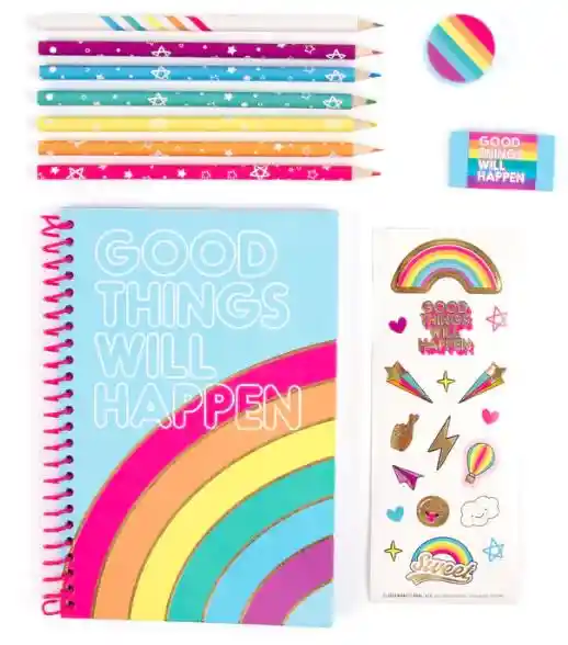 3c4g Rainbow Stationary Set