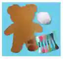 4m Kit Manualidad Bordado Oso De Peluche