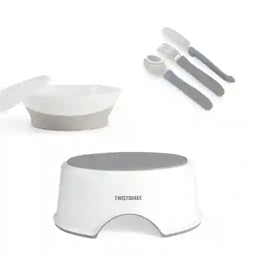 Pack Twistshake Piso Bowl Servicio Acero