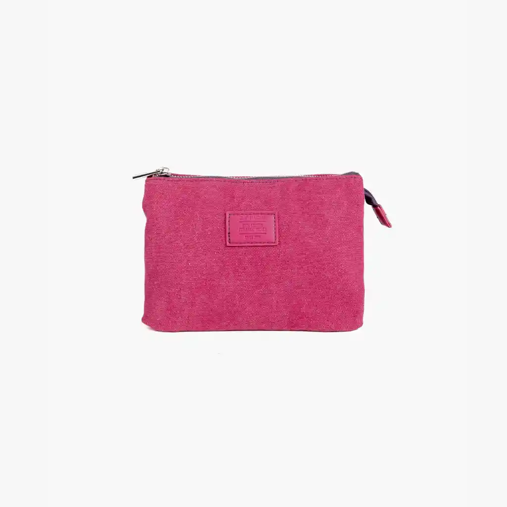 Estuche Mujer Canvas Burdeo