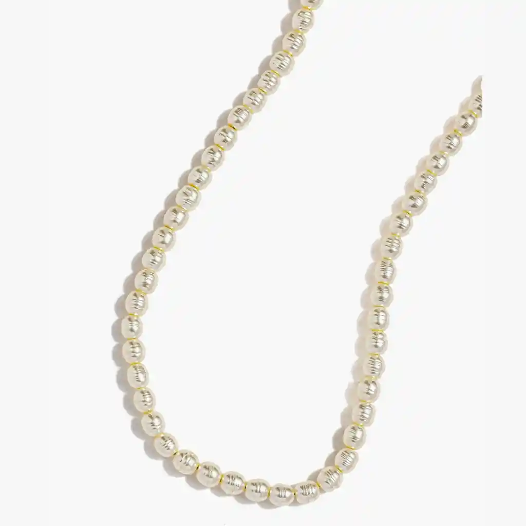 Collar Mujer Perlas Blanco