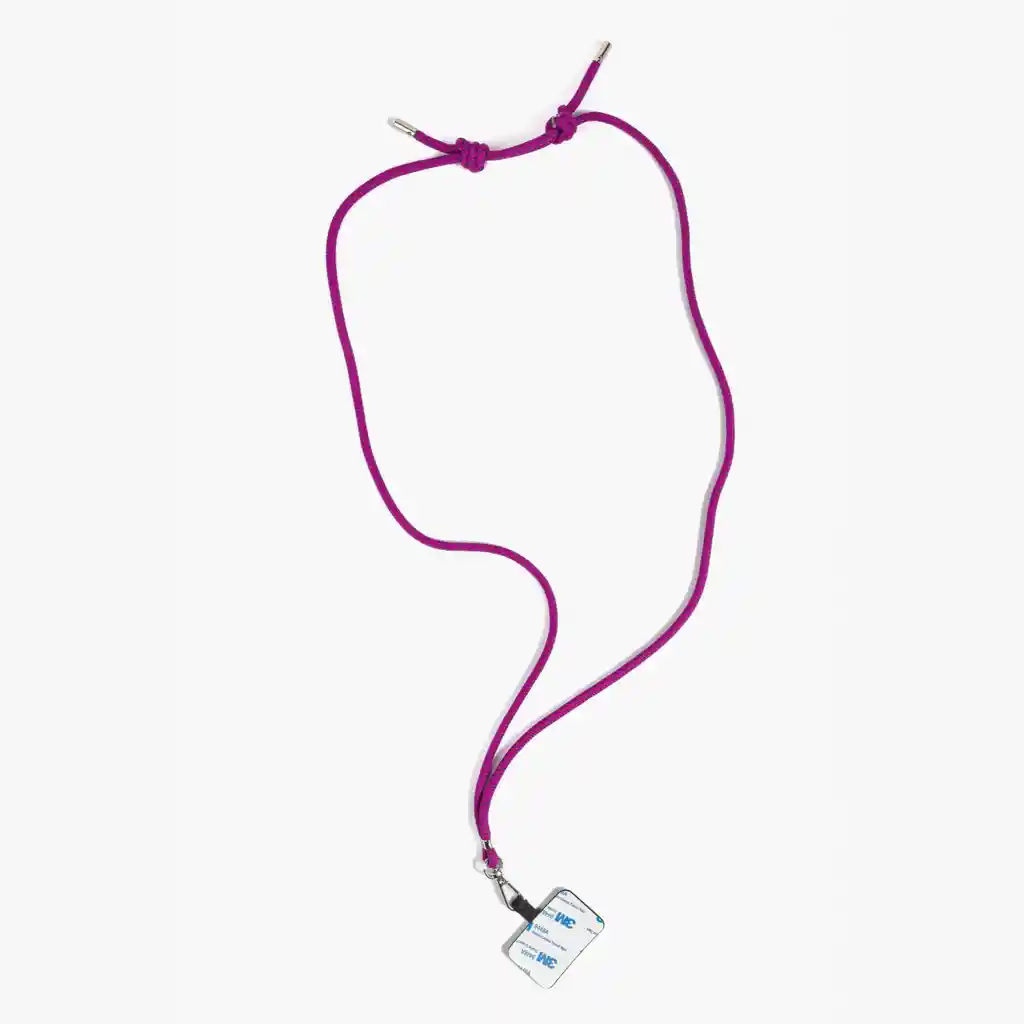 Strap Colgante Celular Mujer Líneas Fucsia