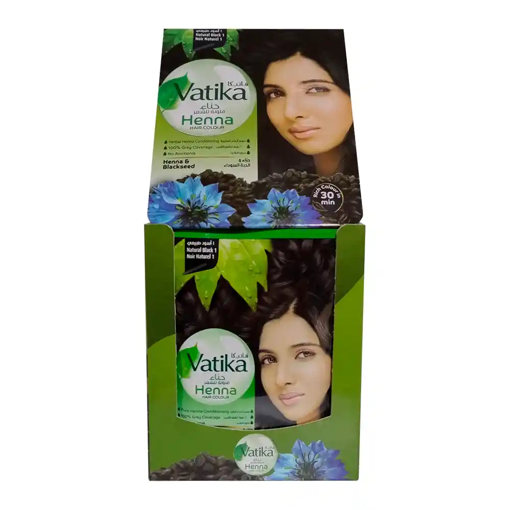 Vatika Henna Natural Black 20 Sachets