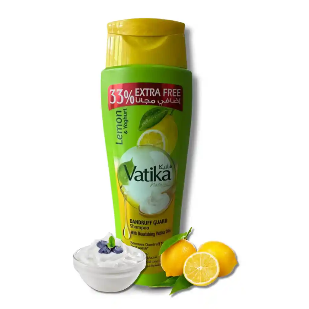 Shampoo Vatika Limon Yoghurt 400 Ml 33% Extra