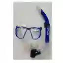 Mascara+snorkel+altas Xm-xl Ez-life Azul Set 6248