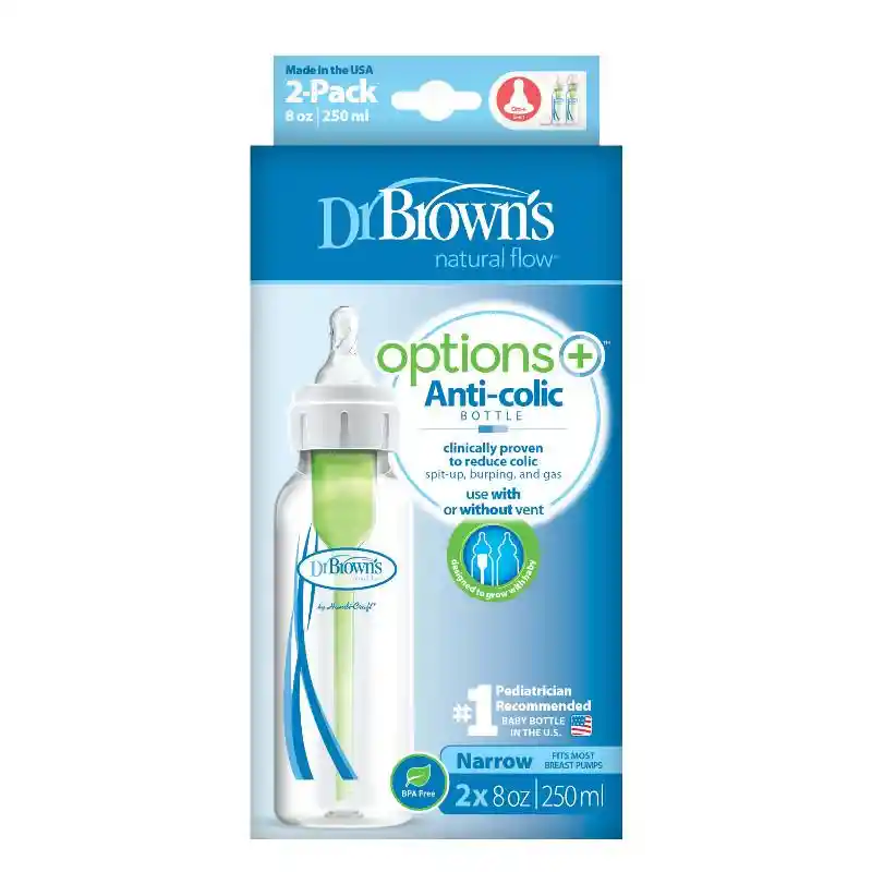 Pack 2 Mamaderas Estándar Drbrowns Options+ 250ml