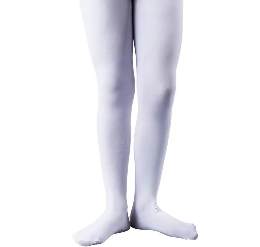 Panty Opaca Elasticada De Niña 80 Denier 11-14 Años Blanco