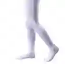 Panty Opaca Elasticada De Niña 80 Denier 11-14 Años Blanco