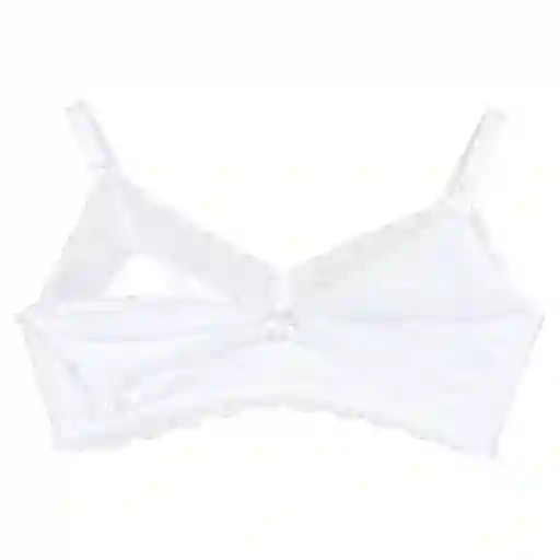 Sostén Lactancia 2rios Full Encaje Blanco Talla Xl