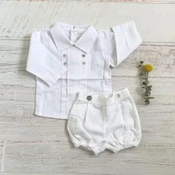 Conjunto Niño Ilusion Blanco Talla 12/18 Meses