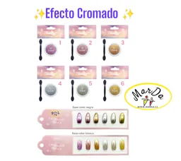 Efecto Cromado Plateado N4 Unidad