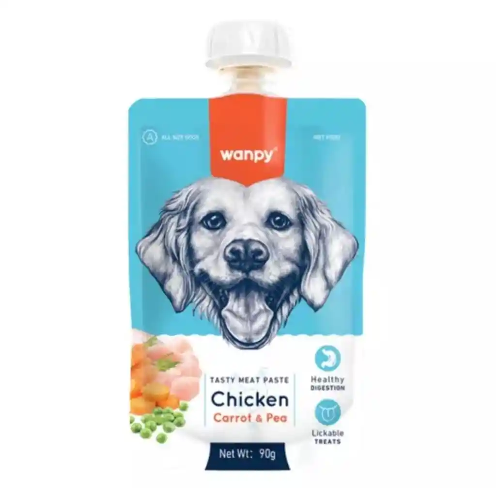 Wanpy Paste Dog (chicken, Carrot Y Pea) 90gr