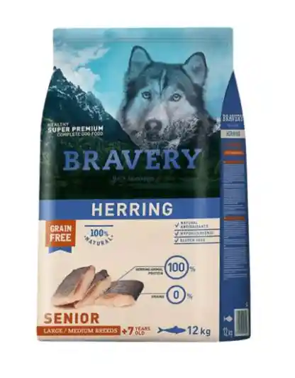 Bravery Herring Senior Medium/large Breeds 12 Kg