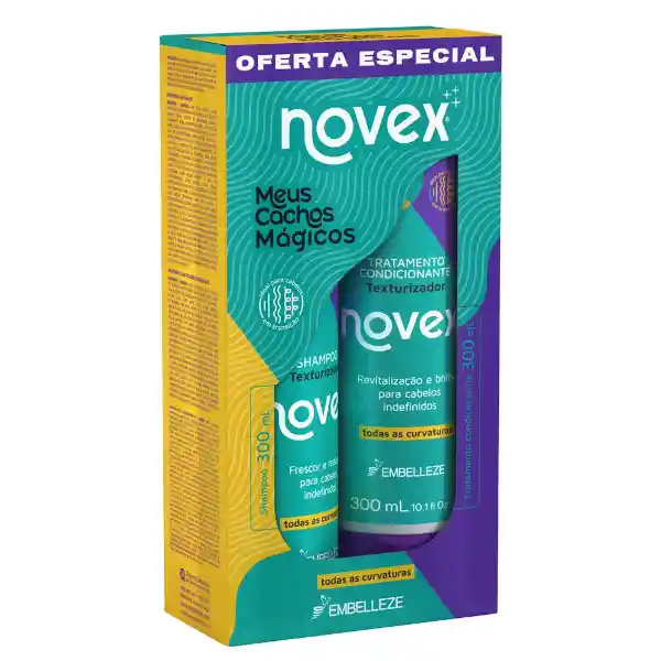 Kit Shampoo + Acondicionador Meus Cachos Magicos Novex