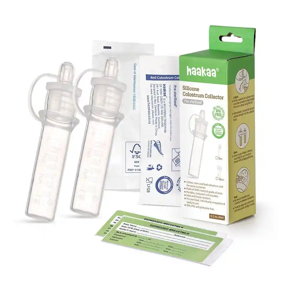 Recolector De Calostro Preesterilizado Haakaa Pack 2 U.