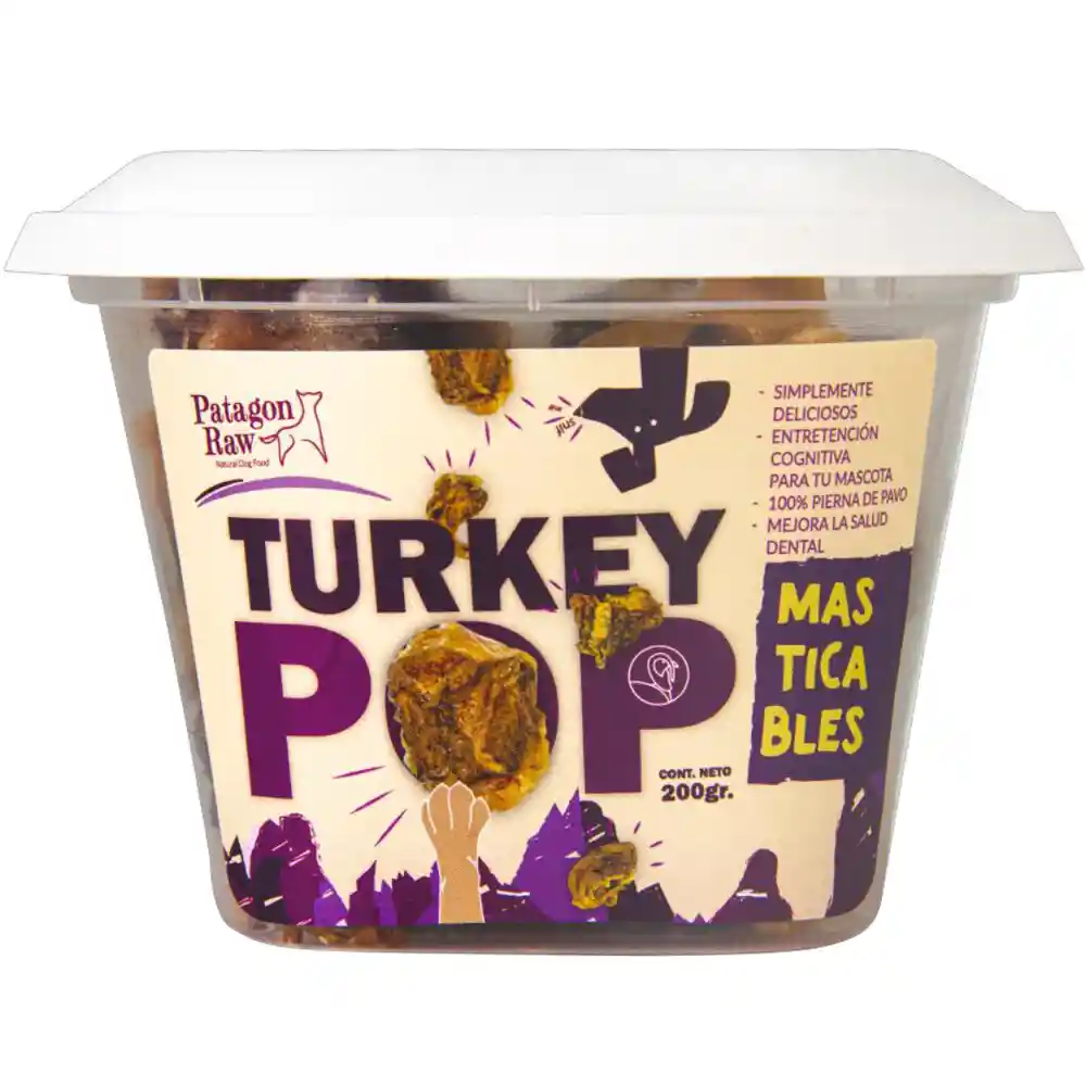 Patagon Raw - Turkey Pop Snack De Pavo Para Perros 200 G