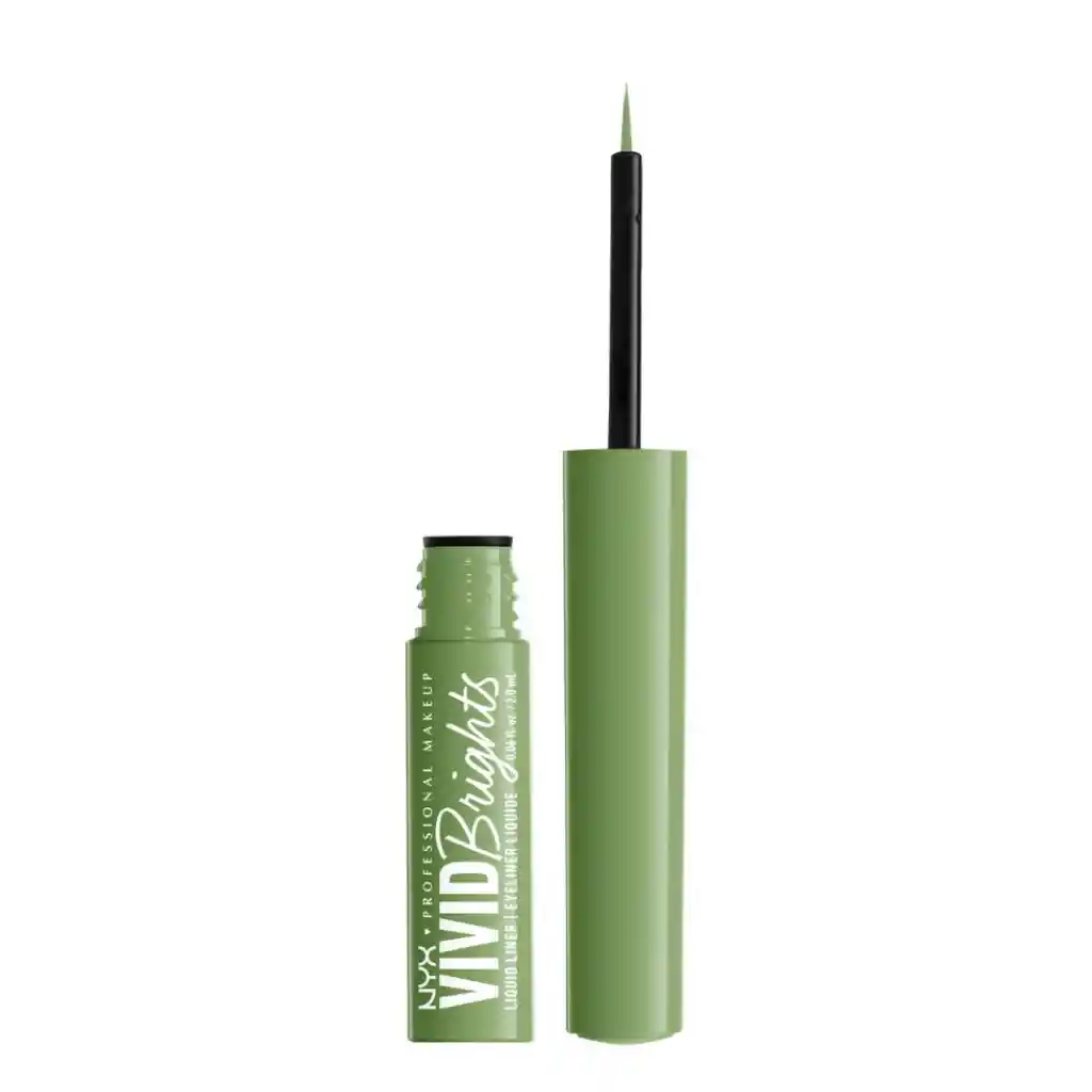 Delineador Líquido Para Ojos Nyx Vivid Bright Matte Ghosted Green