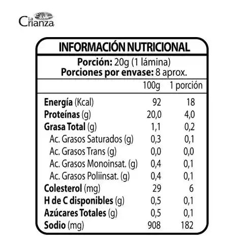 La Crianza Pechuga de Pavo Cocida