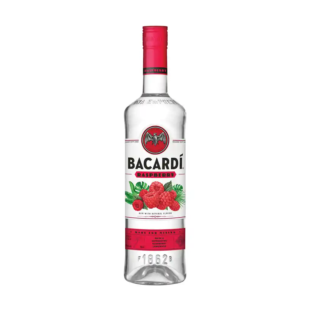 Ron Bacardí Sabores Intensos Raspberry 750 Cc.