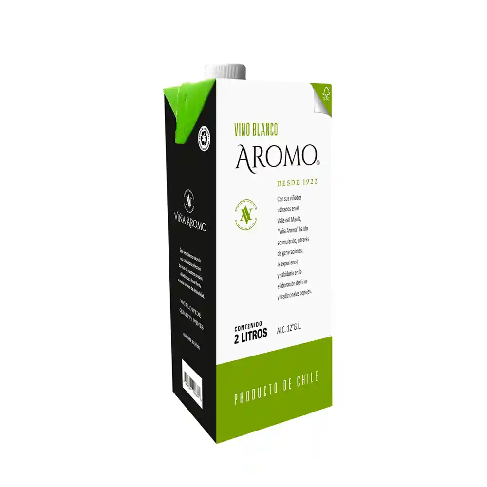 Vino Aromo Tetra Pack Blanco 500 Cc.