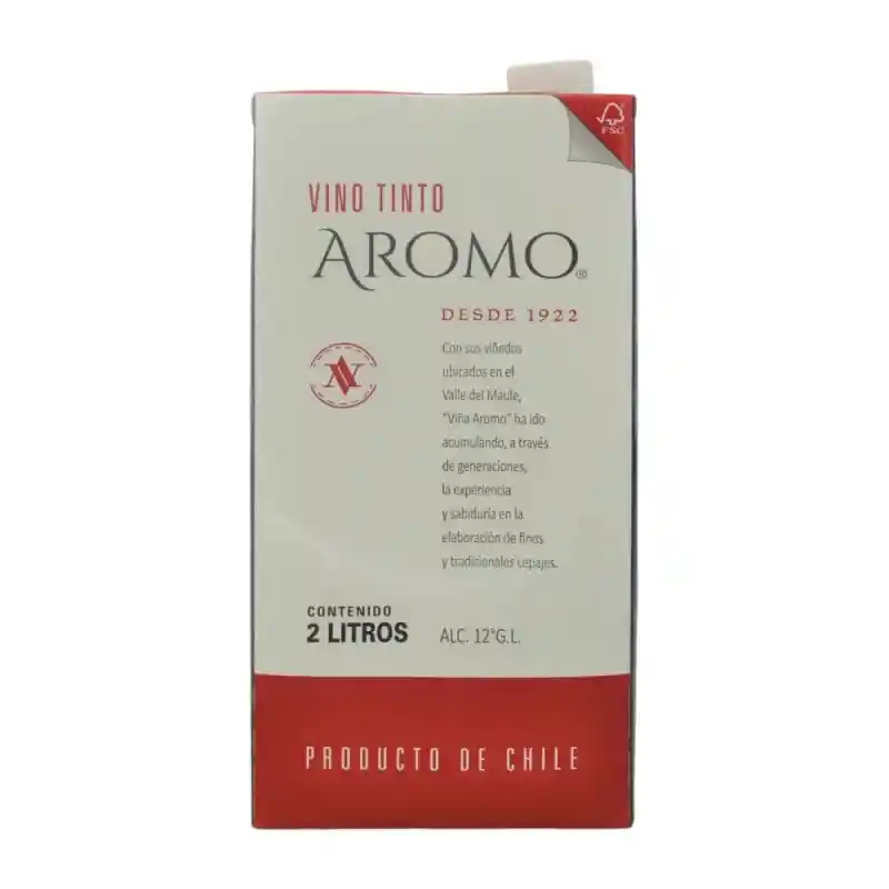 Vino Aromo Tetra Pack Tinto 2.000 Cc.