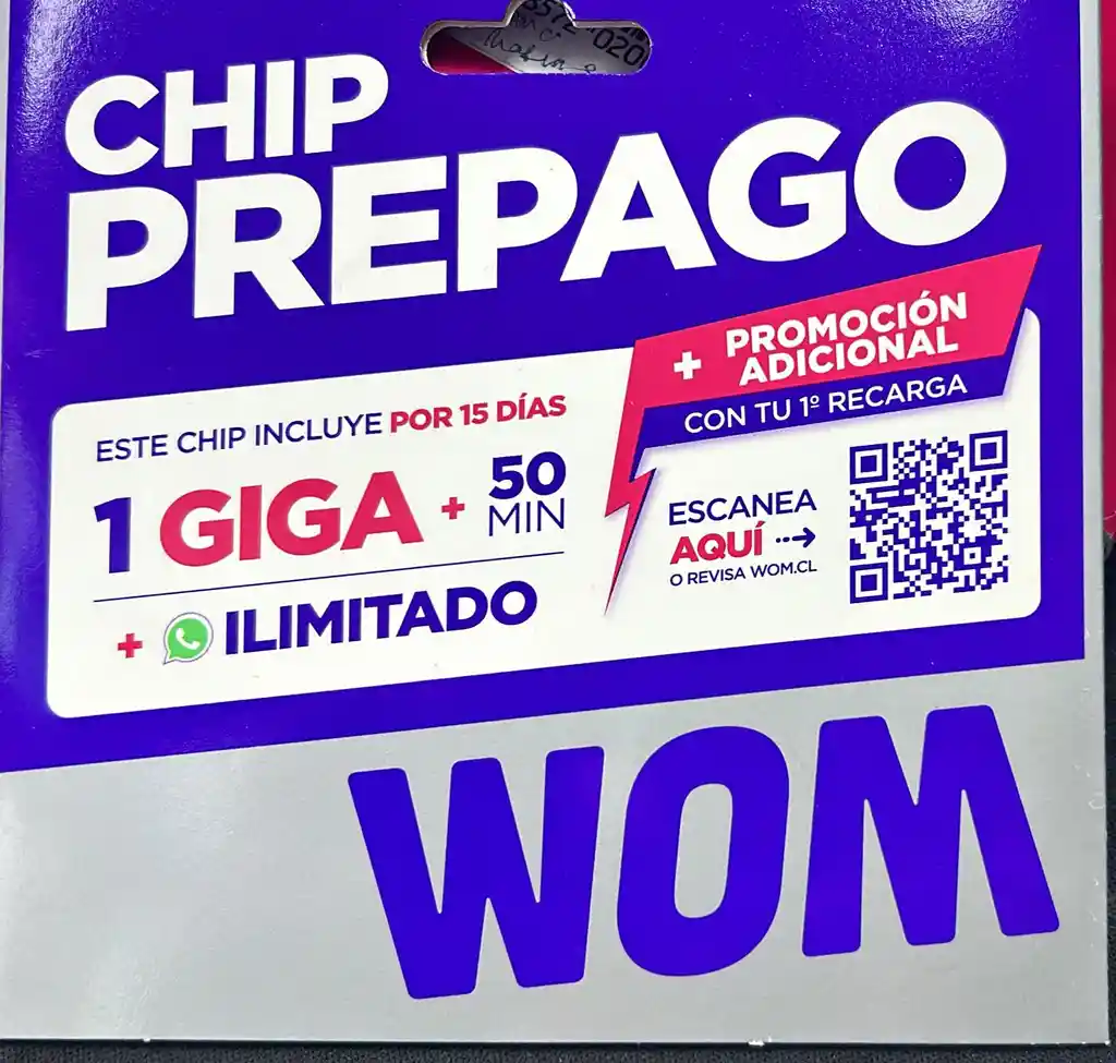 Chip Prepago Wom