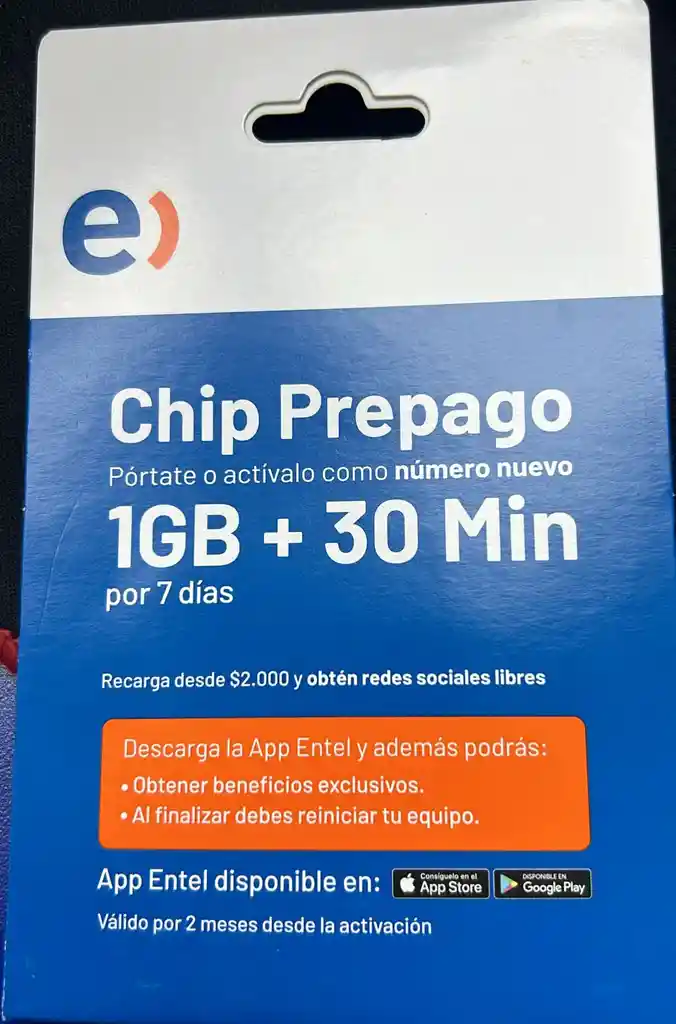 Chip Prepago Entel