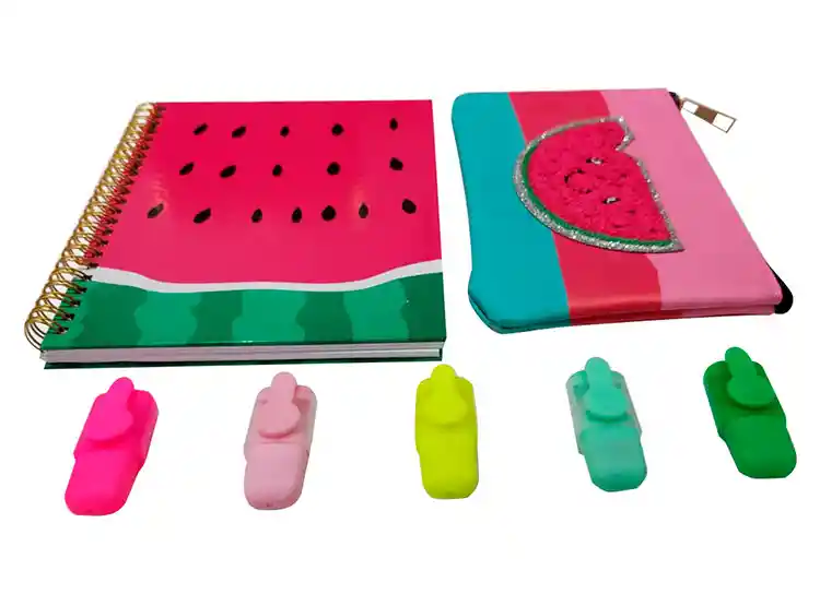 Set Hvt Cuaderno Sandía C/estuche Y Dest