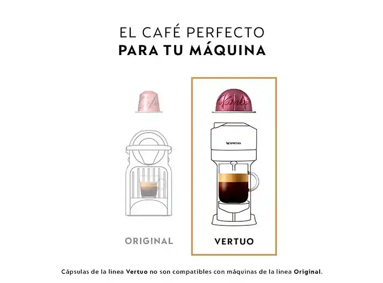 Cafetera Vertuo Next Negra Mate.